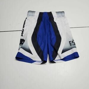 ESX360‎ Boys 8 Athletic Esports Pro Gamer Shorts Blue White Pocket Elastic Waist